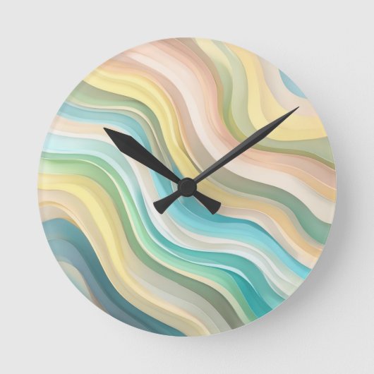 Horloge murale Pastel Wave (Recto)