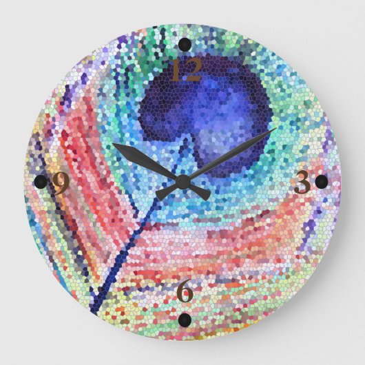 Horloge murale Peacock (Recto)