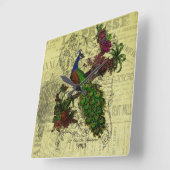 Horloge murale Peacock vintage (Angle)