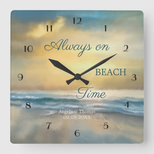 Horloge murale Peinte D'Art (Recto)