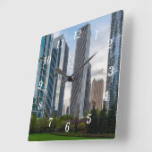 Horloge murale peinte du Lake Shore Park (Angle)