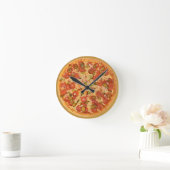 Horloge murale Pepperoni Pizza (Maison)