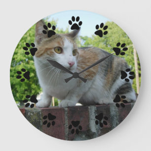 Horloge murale personnalisable d'animal familier
