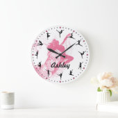 Horloge murale personnalisable de l'heure du danse (Maison)