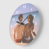 Horloge murale personnalisée (Ajouter votre propre (Angle)