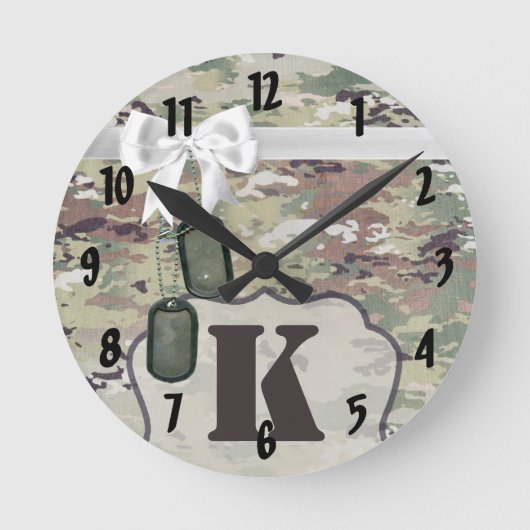 Horloge murale personnalisée Armée OCP Camo Unifor (Recto)