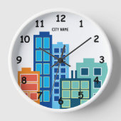 Horloge murale personnalisée avec dessin d'esquiss (Recto)