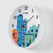 Horloge murale personnalisée avec dessin d'esquiss (Angle)