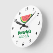 Horloge murale personnalisée avec logo de fruit de (Angle)