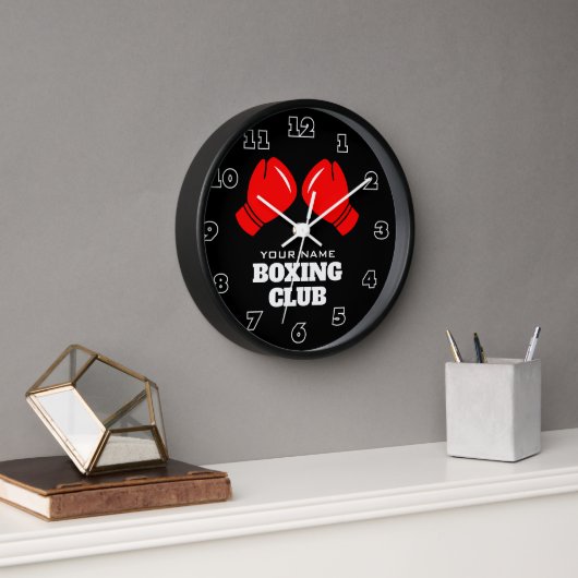 Horloge murale personnalisée avec logo de gants de (Bureau)