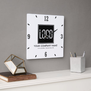 Horloge murale personnalisée avec logo d'entrepris