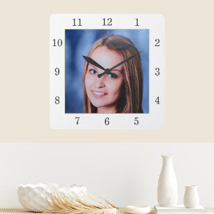 Horloge murale personnalisée avec photo de famille
