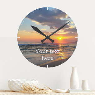 Horloge murale personnalisée avec photo et texte p