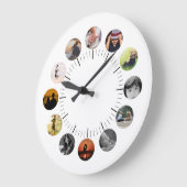 Horloge murale personnalisée avec photos (Angle)