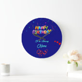 Horloge murale personnalisée - cadeau d'anniversai (Maison)