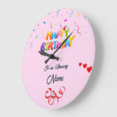 Horloge murale personnalisée - cadeau d'anniversai (Angle)