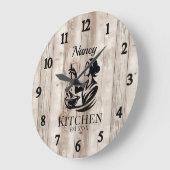 Horloge murale personnalisée de la cuisine avec co (Angle)