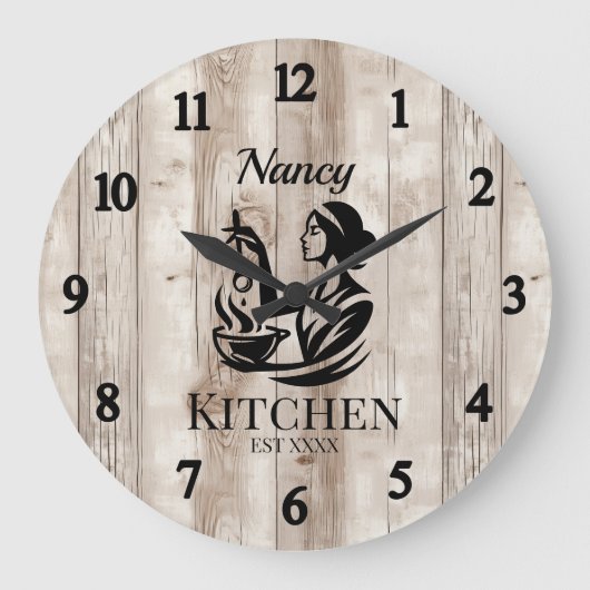 Horloge murale personnalisée de la cuisine avec co (Recto)