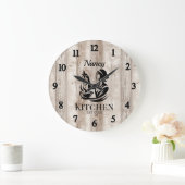 Horloge murale personnalisée de la cuisine avec co (Maison)