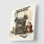 Horloge murale personnalisée de la machine à écrir (Angle)