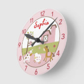 Horloge murale personnalisée de la nourricière de (Angle)