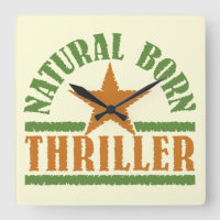 Horloge murale personnalisée de Natural Born Thril