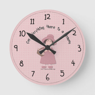Horloge murale personnalisée de printemps