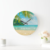 Horloge murale personnalisée de texte personnalisé (Maison)