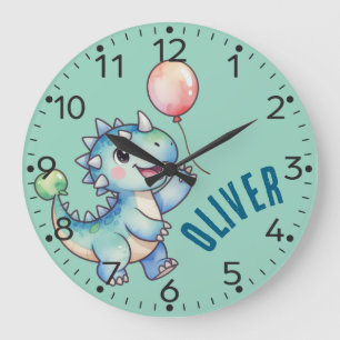 Horloge murale personnalisée Dino - Ankylosaurus