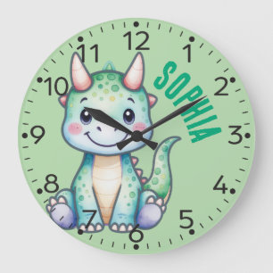 Horloge murale personnalisée Dino - Carnotaurus