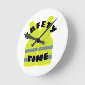 Horloge murale personnalisée du gilet de sécurité (Angle)