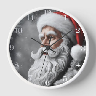Horloge murale personnalisée du Père Noël
