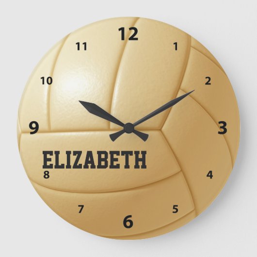 Horloge murale personnalisée du volley-ball (Recto)
