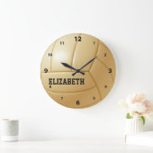 Horloge murale personnalisée du volley-ball (Maison)