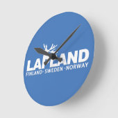 horloge murale personnalisée LAPLAND (Angle)