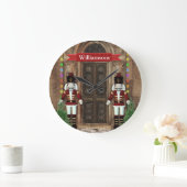 Horloge murale personnalisée Nutcracker Holiday Ar (Maison)