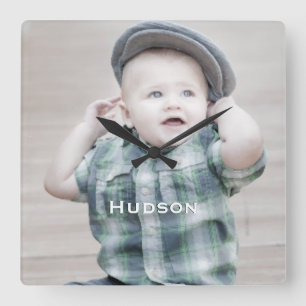 Horloge murale personnalisée Photo bébé