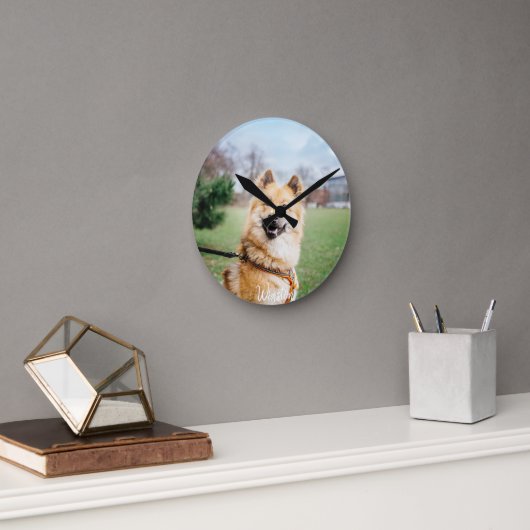 Horloge murale personnalisée pour animaux de compa (Bureau)
