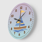 Horloge murale personnalisée pour bateau à voile p (Angle)