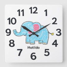 Horloge murale personnalisée pour enfant