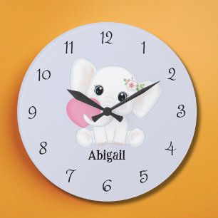 Horloge murale personnalisée pour la nurserie d'un