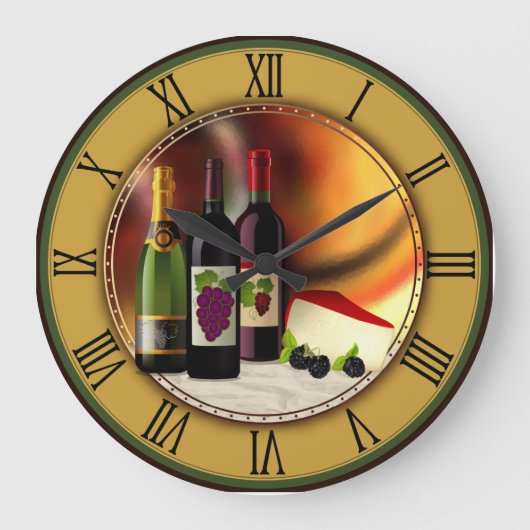 Horloge murale personnalisée pour le vin et le fro (Recto)