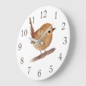 Horloge murale personnalisée pour les oiseaux (Angle)