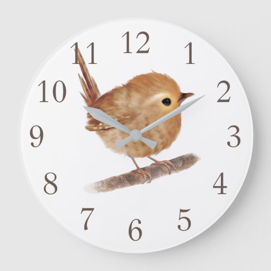 Horloge murale personnalisée pour les oiseaux (Recto)