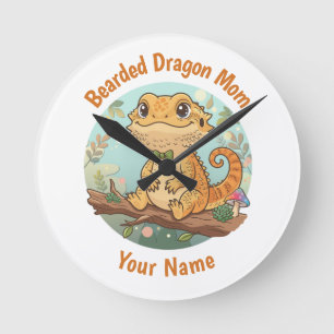 Horloge murale personnalisée pour maman de dragon 