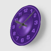 Horloge murale personnalisée pour Violet brûlé (Angle)