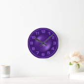 Horloge murale personnalisée pour Violet brûlé (Maison)