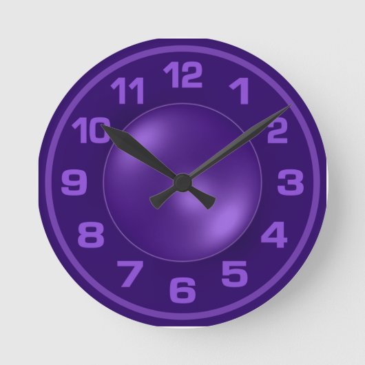 Horloge murale personnalisée pour Violet brûlé (Recto)