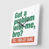 horloge murale personnalisée SWAG (Angle)