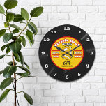 Horloge murale personnalisée Vinyl 45<br><div class="desc">Amusant,  personnalisé 60's rétro ventilateur de musique personnalisée horloge murale!</div>